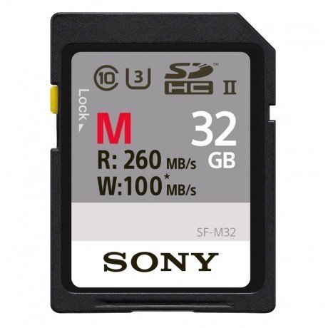 SONY CARTE SDXC 32GB TYPE M  (CLASS 10 UHS-II 260MB/S)