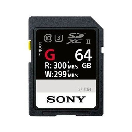 SONY CARTE SDXC TYPE G 64GB  (CLASS 10 UHS-II 300MB/S)